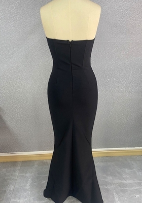 SB3423 Kimshein Women's Fashion Strapless Pearl Dress Long Evening Party Bandage Dress Model SB3423 in Spandex/Polyester
