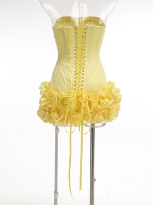 Polyester SB3430 Kimshein Mini Sleeveless Tight Bustier Dress Beautiful Sexy 3D Floral Dress Luxurious Elegant Women's Dress