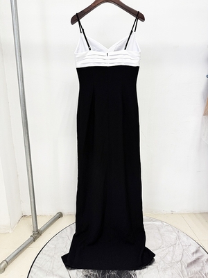 SB3429 Kimshein Sexy Sleeveless Maxi Dance Party Dress Fashion Black Evening Gown High Slit for Women's Elegant Occasion
