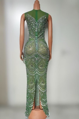 AD2517 Kimshein Fashionable Women's Long Dress Sleeveless O-Neck Club Evening Dress with Customizable Logo