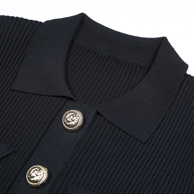 SR2389 Women's Knitted Suit Elegant Office Attire with 7-Day Fast Sampling and Intelligent Tracking Support