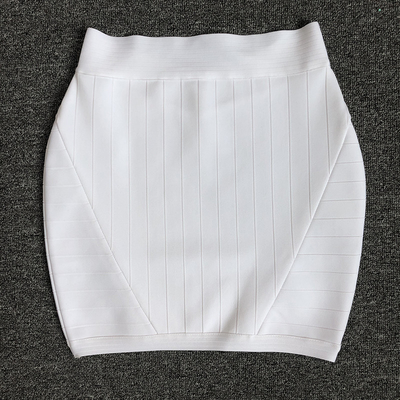 SS2308 White Bandage Long Sleeve Mini Skirt Set for Women 300g Fabric Weight a Perfect Addition to Your Wardrobe