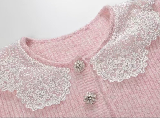 Guangdong Produced All Seasons Women's Knitted Clothing Set KD2267 Sweet and Fashionable Two-Piece for Everyday Wear