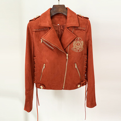 Kimshein BA2287 Women's Fashion Pocket Jacket Winter Suede Plus Size Fashion Jacket for Women and 1 Piece Minimum Order