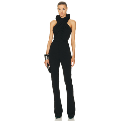 1 Piece Minimum Order Elegant Black JB2242 Spandex Jumpsuit for Women in Sexy Club Sleeveless Fashion Backless Party Wear