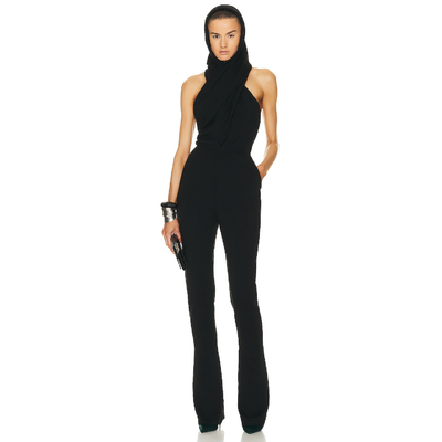1 Piece Minimum Order Elegant Black JB2242 Spandex Jumpsuit for Women in Sexy Club Sleeveless Fashion Backless Party Wear