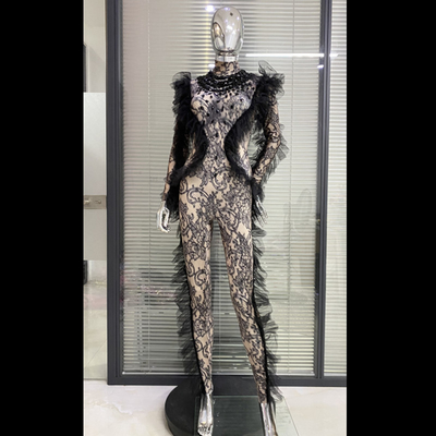 Kimshein Fashion Sexy Black Clubwear Set for Women AD1627 Polyester Spandex Stock/