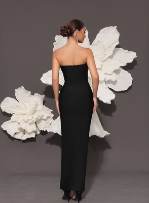 Breathable Kimshein Strapless Rhinestone Bandage Dress SB3426 for a Fashionable and Comfortable Look