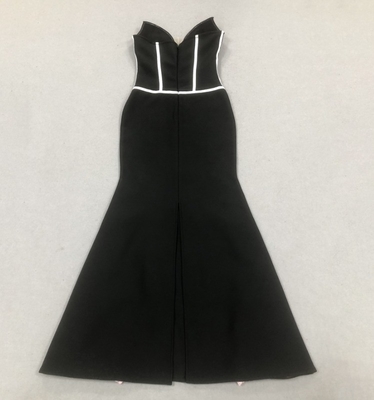Guangdong SB3412 Kimshein Fashion Women's Strapless Evening Dress Beautiful Ball Gown 3D Flower Bandage Dress All Seasons