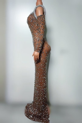 Custom Design Option AD2495 Kimshein Off-Shoulder Women's Evening Dress Crystal Ball Gown for Prom