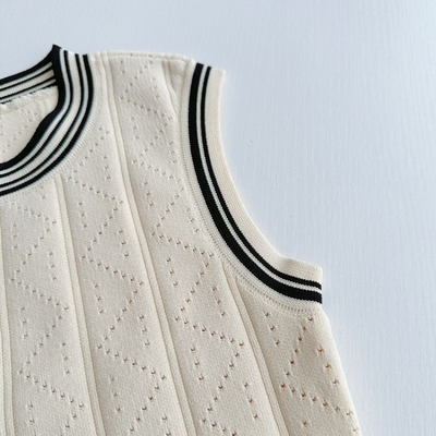 Other Printing Techniques Used for KD2252 Women's Formal Autumn Outfit Backless Vest and Pleated Skirt