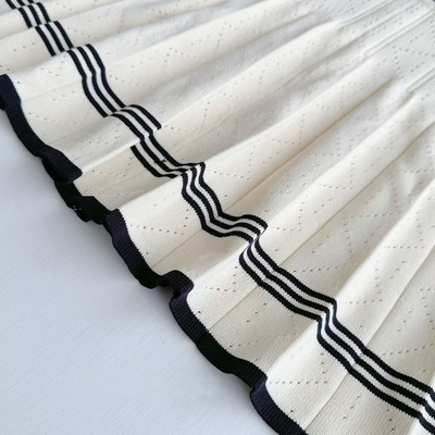 Other Printing Techniques Used for KD2252 Women's Formal Autumn Outfit Backless Vest and Pleated Skirt