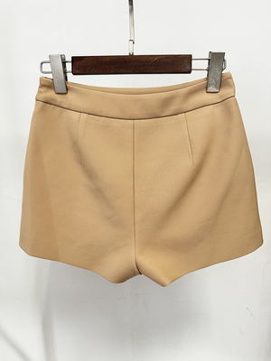 SR2368 Women's Shorts Luxurious Long Sleeve Two-Piece V-Neck High Street Style Jacket Non-woven Fabric Weaving Method