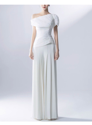 Kimshein SS2317 2024 -Manufactured Elegant Women's Bandage Dress with Feather Detail and Belted Waist