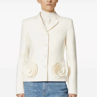 Experience Versatility with Our BA2292 Women's Reversible Floral Pocket Coat Fast Shipping Guaranteed