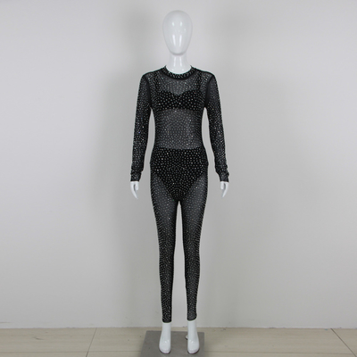 DHL/EMS/UPS/FedEx Shipping JB2239 Fashionable Black Sheer Bodysuit and Lingerie Set