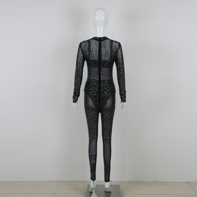 DHL/EMS/UPS/FedEx Shipping JB2239 Fashionable Black Sheer Bodysuit and Lingerie Set