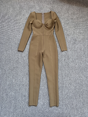 Summer Season JB2214 Women's Full-length Streetwear Jumpsuit Activewear and Bodysuit with Custom Logo Customization Option