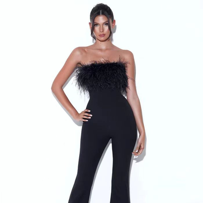 JB2213 Women's Sexy Club Dress Summer Nightclub Evening Sexy Dress Women's Party Dress Costume Jumpsuit with Custom Logo