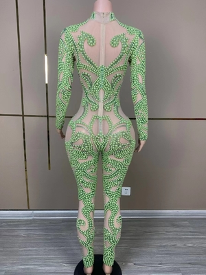 AD1905 Kimshein Diamond Pearl Bodycon Dress for Women's Party Nightclub and Sports Wear The Ultimate Statement Piece
