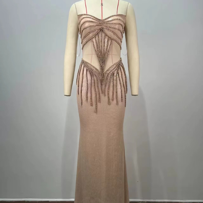 ED2731 Kimshein Fashion Women's Fantasy Long Dress Elegant Sequin Evening Dress and with Needle Inspection Technology