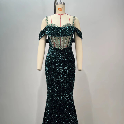 Mrs. Jinxin's Birthday Party Dress ED2736 Women's Evening Dress with Dry Cleaning Feature and Customizable Logo Position