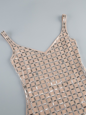 Kimshein SB3397 Water Diamond Asymmetrical Sleeveless Dress for Women Limited Stock Environmentally Friendly No Sleeves