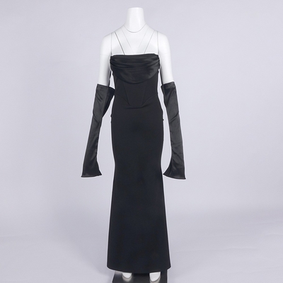 Customizable Logo Off-Shoulder Maxi Dress Perfect for Kimshein Birthday Party and Figure-Flattering Women's Clothing
