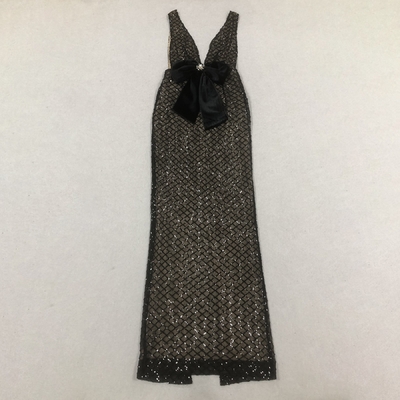SB3393 Kimshein Women's Sequin Sexy Dress V-Neck Evening Gown for Customer Requirements