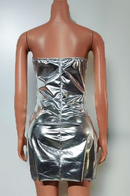 AD2501 Women's Shiny Dress 7-Day Fast Sampling Breathable Party Mini Dress for Special Occasion Eco-Friendly