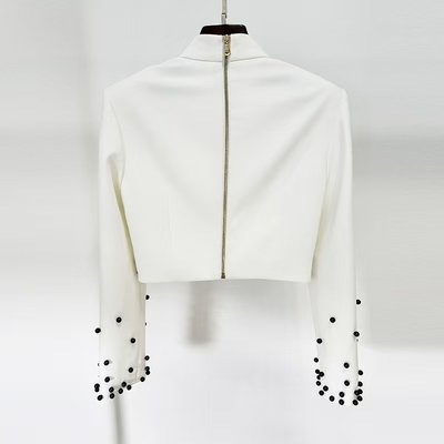 SR2372 Plus Size Women's Elegant Two-Piece Suit Set with Quick-Drying Fabric and Polyester Cotton Material