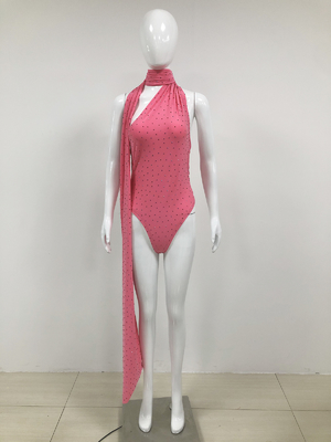 SS2346 Summer Party Sexy Backless Beaded Set Holiday Bodycon Dress and Skirt Women's Matching Set Nightclub Dress for Women