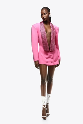 S-2XL BA2212 Design Party Women's Suit Jacket Fashion Sexy V-Neck Backless Ladies Set in Kimshein for Fashionable Ladies