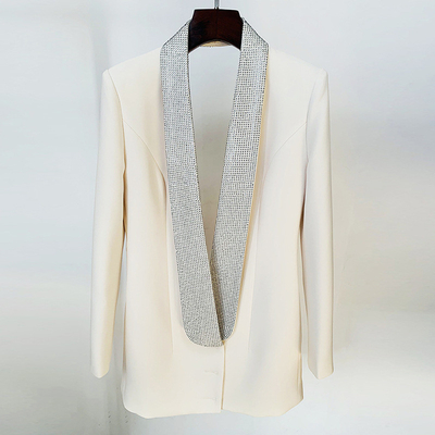 S-2XL BA2212 Design Party Women's Suit Jacket Fashion Sexy V-Neck Backless Ladies Set in Kimshein for Fashionable Ladies