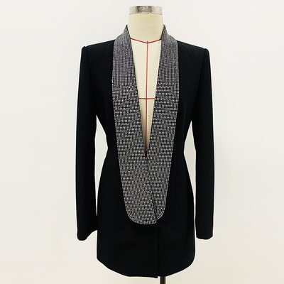 S-2XL BA2212 Design Party Women's Suit Jacket Fashion Sexy V-Neck Backless Ladies Set in Kimshein for Fashionable Ladies