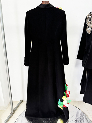 s BA2335 Latest Fashion Winter Women's Long Feather Jacket Dress Elegant Ladies' Clothing Breathable and Elegant Design