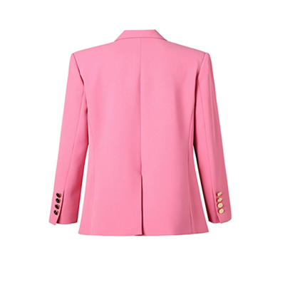Full Sleeve Kimshein BA2239 Fashionable Autumn Long Midi Knitted Dress for Women in Pink Casual Jacket