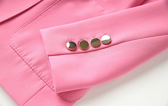 Full Sleeve Kimshein BA2239 Fashionable Autumn Long Midi Knitted Dress for Women in Pink Casual Jacket