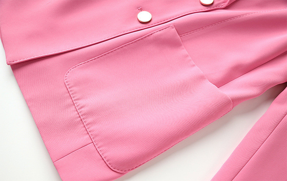 Full Sleeve Kimshein BA2239 Fashionable Autumn Long Midi Knitted Dress for Women in Pink Casual Jacket