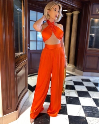 Made BA7441 Hot Summer Sexy Women's Cross Strap Off-Shoulder Tight-Fitting Club Party Casual Jumpsuit Water Wash Process