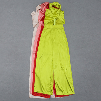 Made BA7441 Hot Summer Sexy Women's Cross Strap Off-Shoulder Tight-Fitting Club Party Casual Jumpsuit Water Wash Process