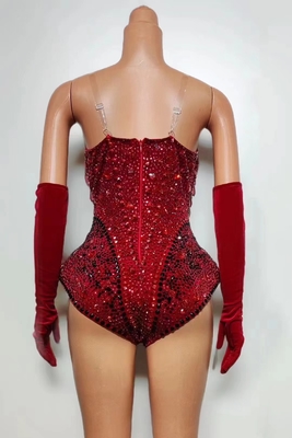 s AD2261 V-Neck Dance Costume The Ultimate Combination of Style and Performance with Dazzling Diamonds