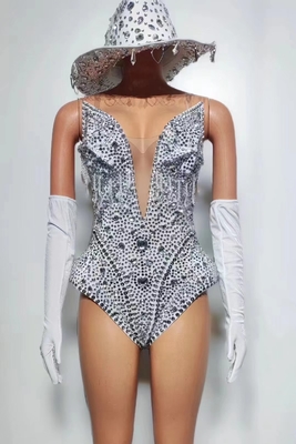 s AD2261 V-Neck Dance Costume The Ultimate Combination of Style and Performance with Dazzling Diamonds