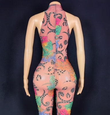 AD2289 Goldsin Summer Collection Sexy Club Women's Tight Jumpsuit with Customizable Neckline Sleeveless Material and Fit