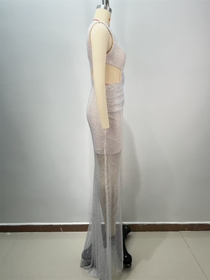 Kimsheinfashion ED2722 Elegant Single-Shoulder Sexy Hollow Out Evening Dress for Delivery Party Fast Sampling Supported