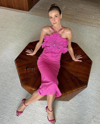 SS2323 Bandage Set for Women Sexy Pearl Short Top and Maxi Skirt Fashion Party Outfit Breathable Tight Pants Two-Piece