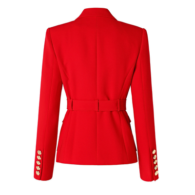 Kimshein BA2243 Design Red Luxury Women's Jacket Spring Autumn Suit Jacket Elegant Formal Suit Jacket Design