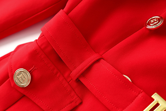 Kimshein BA2243 Design Red Luxury Women's Jacket Spring Autumn Suit Jacket Elegant Formal Suit Jacket Design