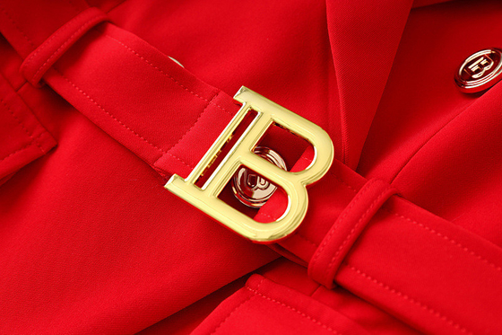 Kimshein BA2243 Design Red Luxury Women's Jacket Spring Autumn Suit Jacket Elegant Formal Suit Jacket Design