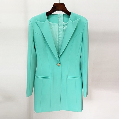 BA2223 Kimshein Formal Sports Jacket Dress V-Neck Long Sleeve Mini Dress for Women's Birthday No Additional Decorations